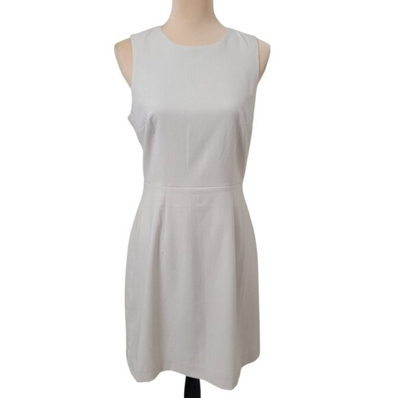 H&M Size 10 Light Greige Sleeveless A-Line Dress, Lined. Gently Used Condition - Picture 1 of 12